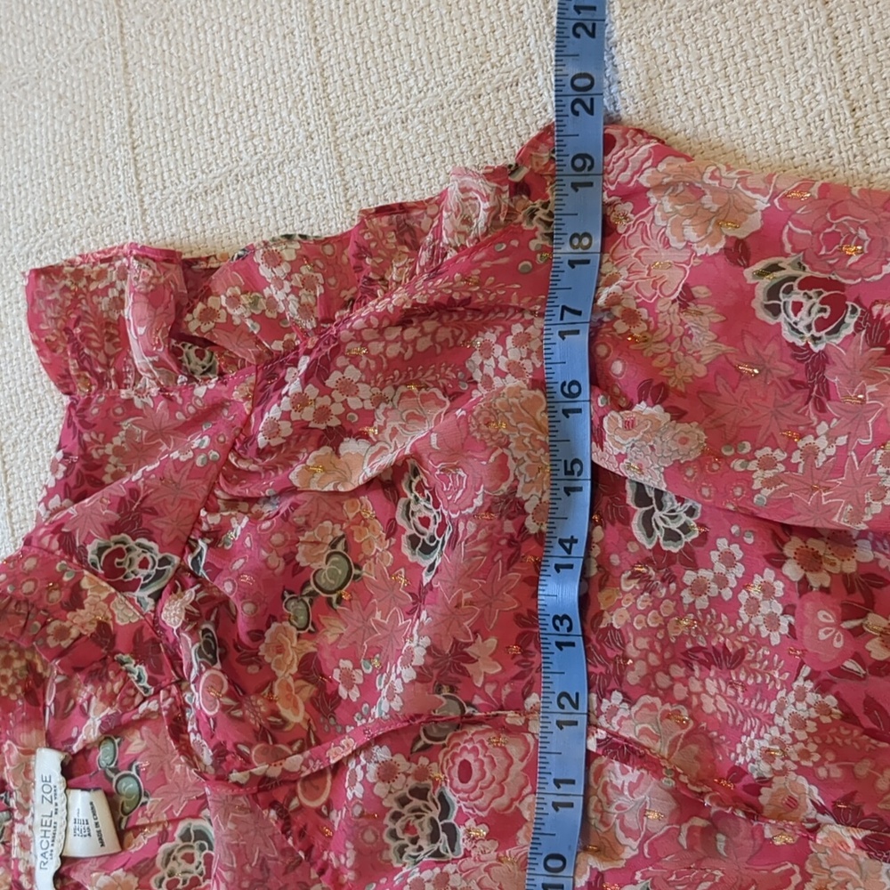Rachel Zoe Pink Floral Crop Top - Picture 6 of 9